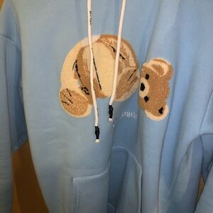 Blue Hoodie palm angels Teddy Bear